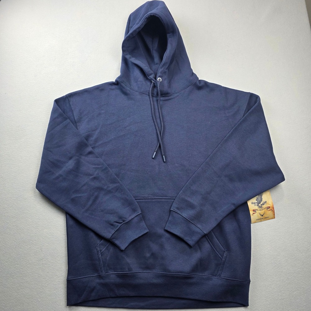 Buckhorn River DBL BR Ranch Mens Navy Blue Pullover Hoodie‎ MBBM522-NVYM Size M